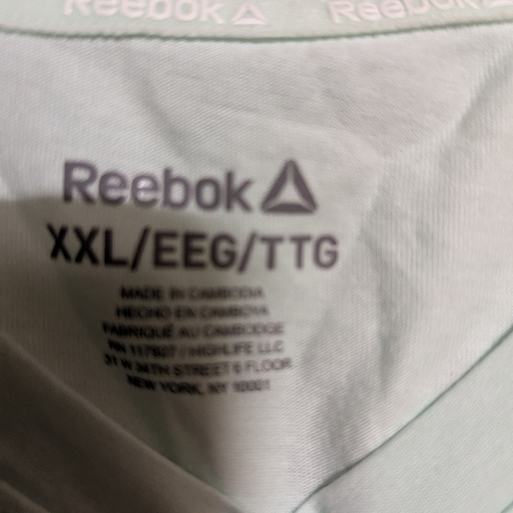Reebok Women's Infinity Short Sleeve Cropped Jersey Tee Size XXL Like New $34.99 - Picture 5 of 5